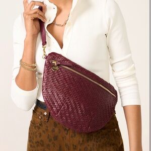 Clare V Deep Cassis Grande Fanny NWT